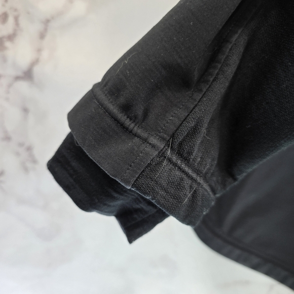 Icebreaker Jacket Womens Medium Black Wool Full Zip Coat Mid Layer Wind Hooded - Picture 9 of 14